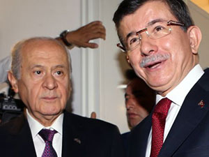 Davutoğlu ve Bahçeli koalisyonu görüşecek