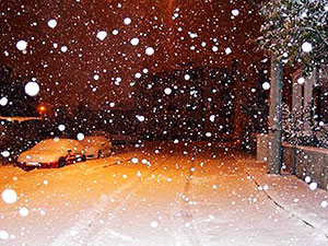 Erzurum güne karla uyandı