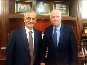 Kerkük Valisi Necmeddin Kerim John McCain ile görüştü