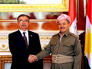 Barzani, Savunma Bakanı İsmet Yılmaz ile görüştü