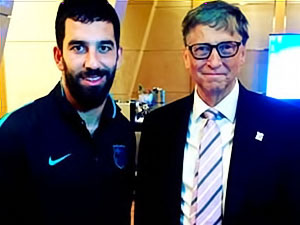 Arda Turan, Bill Gates ile buluştu