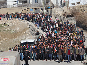 Cizre ve Silopi'ye yürümek isteyen gruba gaz bombası