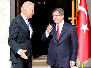 Ahmet Davutoğlu Joe Biden ile görüşüyor