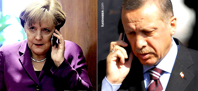 Erdoğan ile Merkel telefonda görüştü