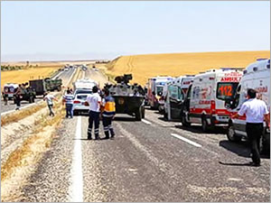 Diyarbakır-Silvan'da askeri araca saldırı: 8 asker yaralı