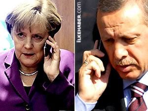 Erdoğan ile Merkel telefonda görüştü