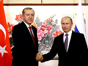 Erdoğan ve Putin Çin'de görüştü