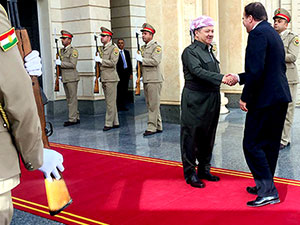 Mesud Barzani, İsveç Başbakanı ile görüştü