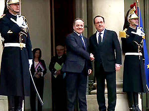 Barzani, Elysee Sarayı’nda Hollande ile görüştü