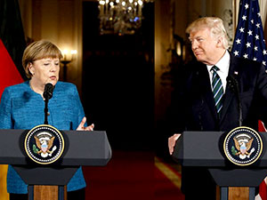 Trump ve Merkel'den ortak basın toplantısı