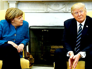 Trump'tan Merkel ile 'tokalaşma krizi' açıklaması