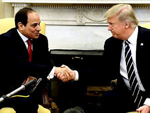 Trump: Herkes bilsin diye söylüyorum, Sisi’nin arkasındayız