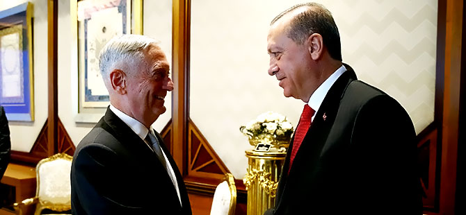 Erdoğan, ABD Savunma Bakanı Mattis ile görüştü