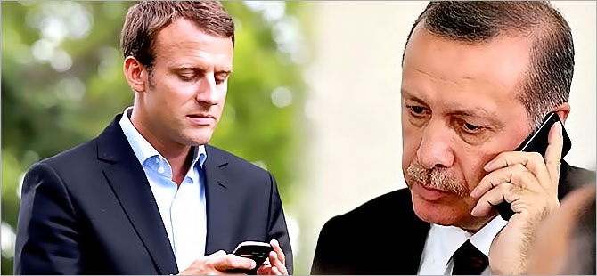 Erdoğan ve Macron ekonomi ve İdlib'i görüştü