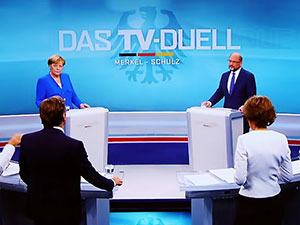 Merkel ve Schulz düelloda Türkiye'yi tartıştı