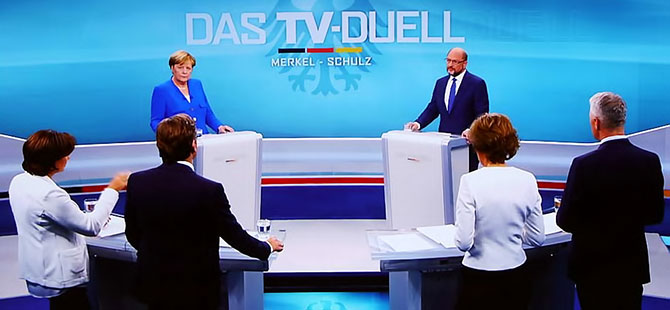 Merkel ve Schulz düelloda Türkiye'yi tartıştı