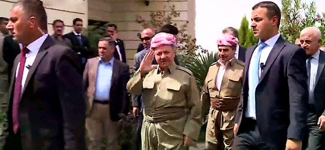 Mesud Barzani Süleymaniye'yi ziyaret etti