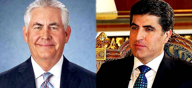 Rex Tillerson, Neçirvan Barzani ile görüştü