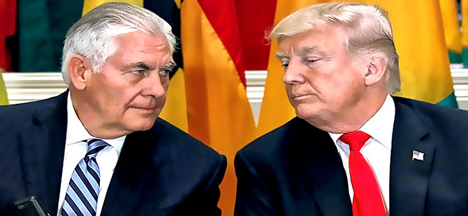 Trump ve Tillerson’dan sert sözler