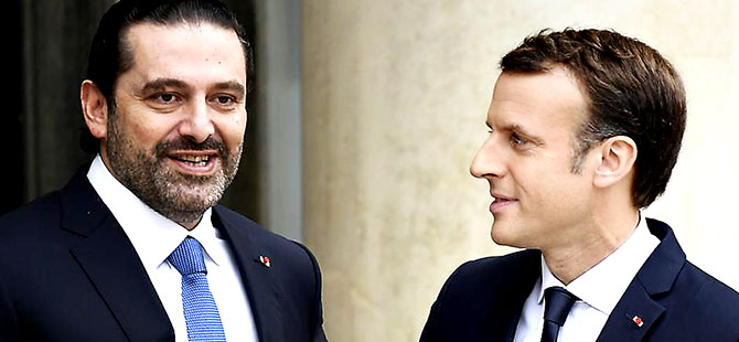 Lübnan Başbakanı Hariri Paris'te Macron ile görüştü