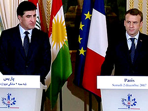 Neçirvan Barzani ile Macron Paris'te görüştü