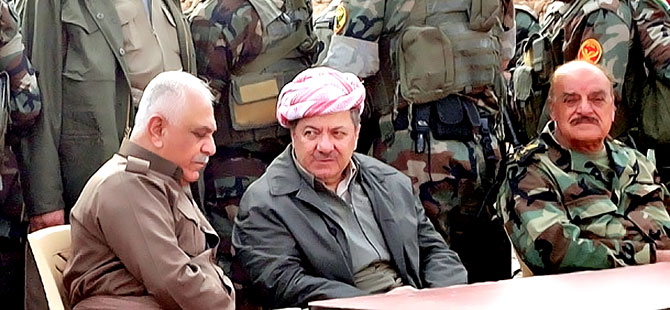 Mesud Barzani Peşmerge komutanları ile görüştü