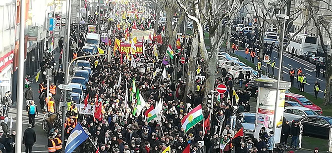 Köln’de Afrin harekâtını protesto gösterisi