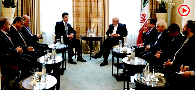 Neçirvan Barzani, Zarif ve De Mistura ile görüştü