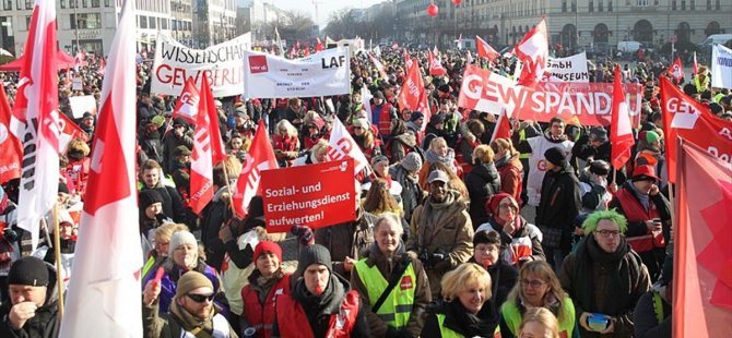 Almanya’da kamu çalışanları greve gidiyor