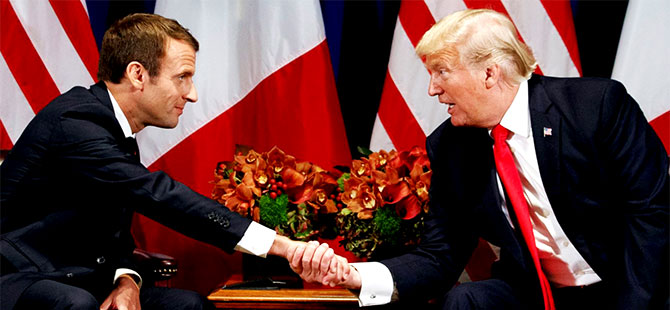 Trump ve Macron'un 'İran ve Rusya' çatlağı