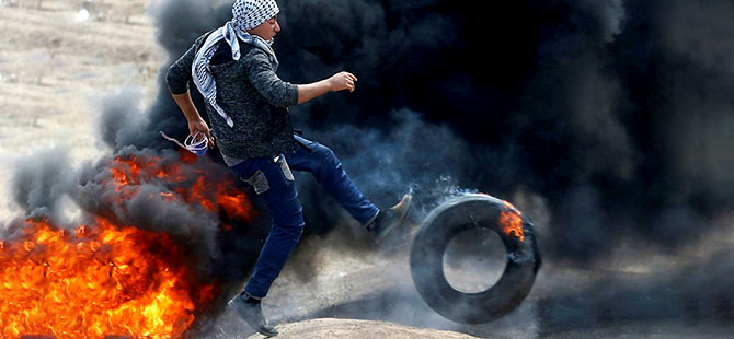 Gazze'de elçilik protestosunda katliam: 37 kişi hayatını kaybetti