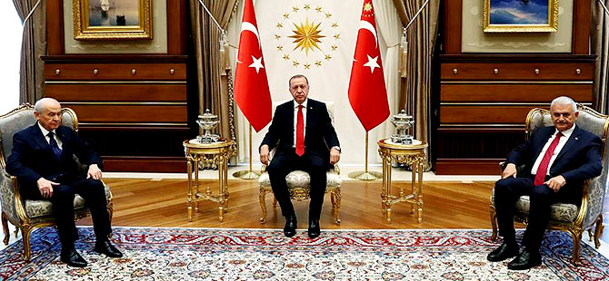 Erdoğan-Bahçeli görüşmesi sona erdi