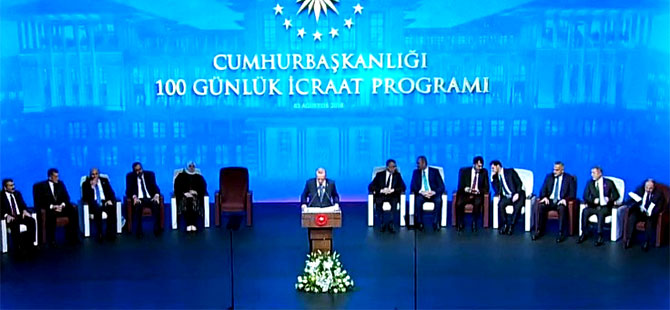 Erdoğan '100 Günlük Eylem Planı'nı açıkladı