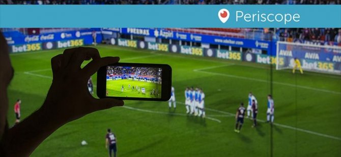 Periscope'a maç yayını engeli kararı