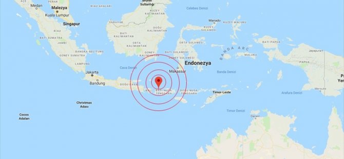 Endonezya'da 6,9 büyüklüğünde deprem