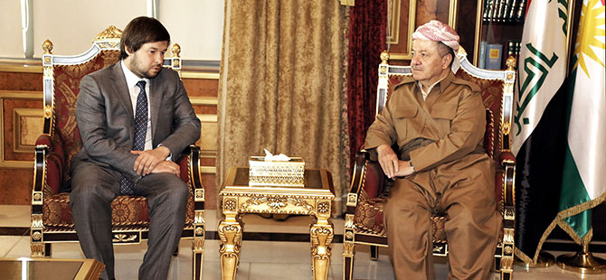 Mesud Barzani, Rusya Enerji Bakan Yardımcısını kabul etti