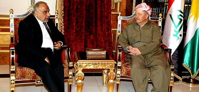 Barzani: Abdulmehdi, Kürdistan halkının dostu