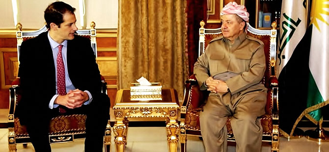 Mesud Barzani ABD heyetini kabul etti