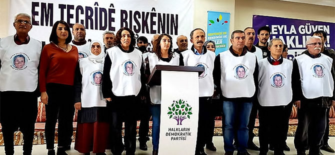 HDP’li vekiller Leyla Güven’e destek için açlık grevinde