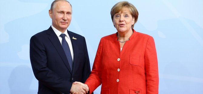 Putin ve Merkel Suriye'yi görüştü