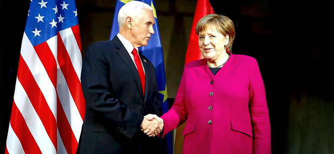 Merkel ve Pence'den karşılıklı sert açıklamalar