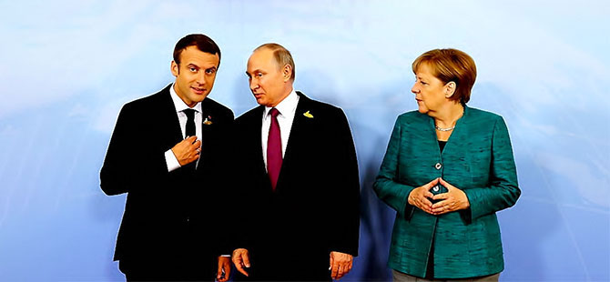 Putin, Merkel ve Macron ile Suriye, Ukrayna ve İran'ı görüştü