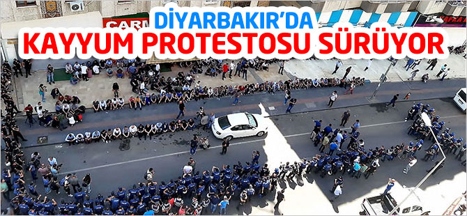 Diyarbakır'da kayyum protestosu sürüyor