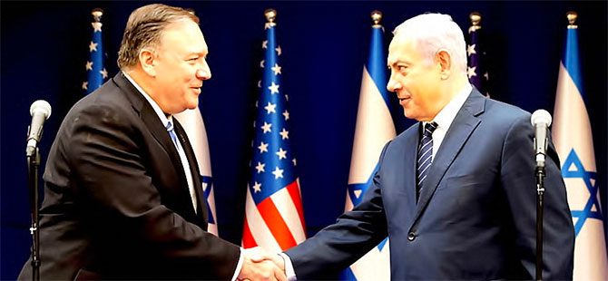 Ankara'dan Tel Aviv'e giden Pompeo, Netanyahu ile görüştü