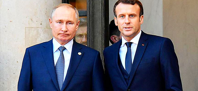 Putin ile Macron Libya ve Suriye’yi görüştü