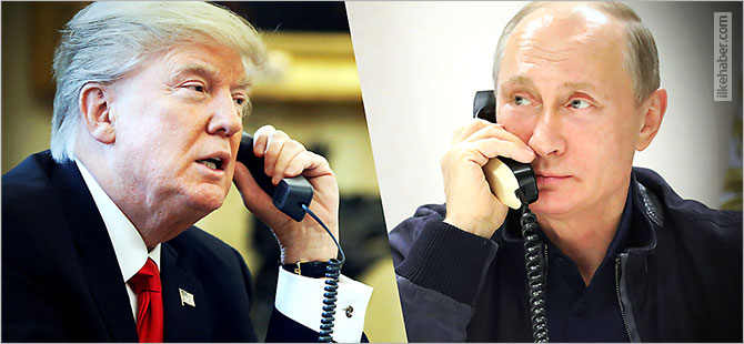 Putin'den Trump'a teşekkür telefonu