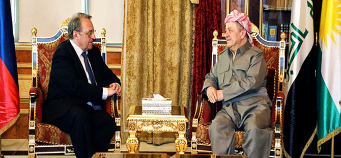 Mesud Barzani ile Mihail Bogdanov Hewler’de görüştü