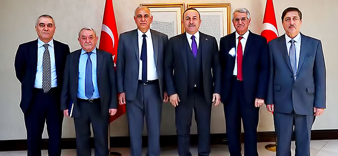 Çavuşoğlu ENKS heyetiyle görüştü