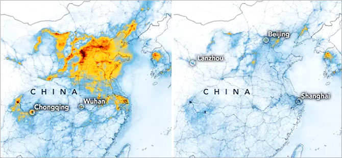 NASA: Koronavirüs atmosferin temizlenmesine yol açtı